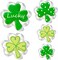5Pcs Shamrock Cookie Cutters Shapes for St. Patrick's Day Stainless Steel Clover Cookie Cutter Set for Irish Spring Family Baking Party Decorations Supplies